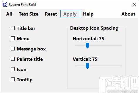 System Font Bold下载,系统图标,图标间距