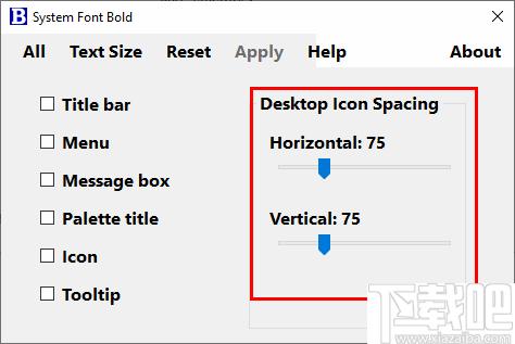 System Font Bold下载,系统图标,图标间距