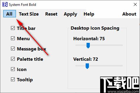 System Font Bold下载,系统图标,图标间距