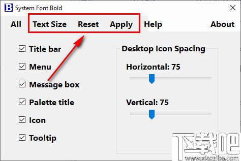 System Font Bold下载,系统图标,图标间距