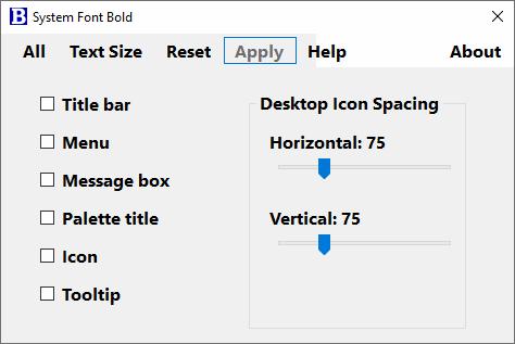 System Font Bold下载,系统图标,图标间距