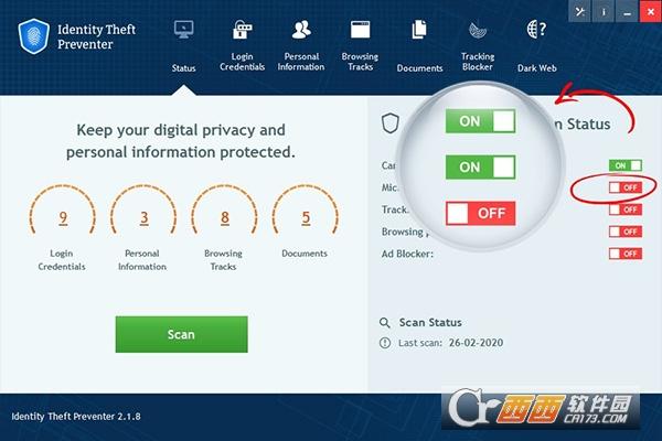 个人信息保护工具,身份防盗器,identitytheftpreventer破解版.