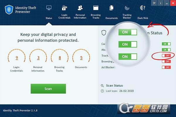 个人信息保护工具,身份防盗器,identitytheftpreventer破解版.