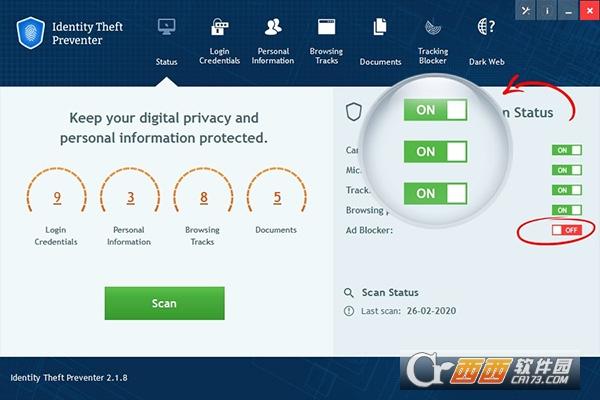 个人信息保护工具,身份防盗器,identitytheftpreventer破解版.